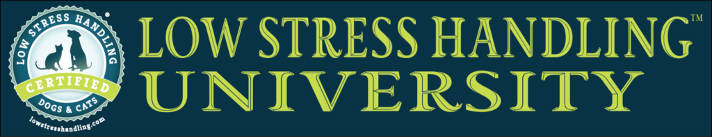 low stress handling university logo